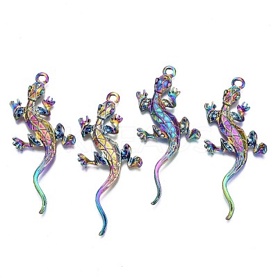 Rainbow Color Alloy Big Pendant Rhinestone Settings PALLOY-N163-169-NR-1