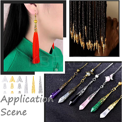 240Pcs 12 Styles Iron Bead Caps IFIN-YW0003-84-1