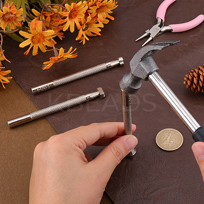 3Pcs 3 Styles Steel Leather Stamping Tools TOOL-CL0001-02-1