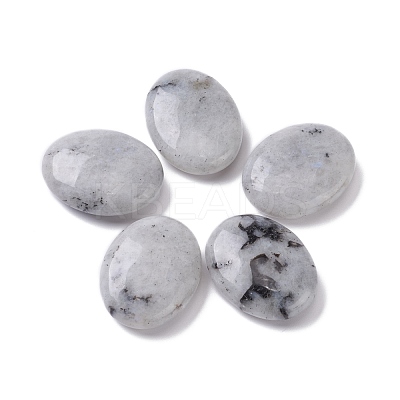 Natural Labradorite Oval Palm Stone G-K416-03E-1