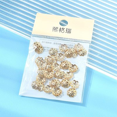 SHEGRACE Brass Beads Caps XGRPCU821-284G-1
