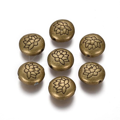 Tibetan Style Alloy Beads TIBEB-Q067-08AB-NR-1