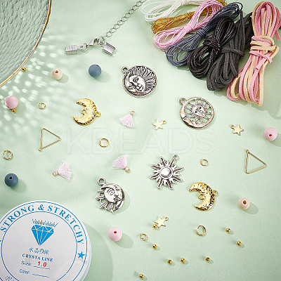 DIY Moon and Sun Bracelet Making Kit DIY-PH0009-54-1