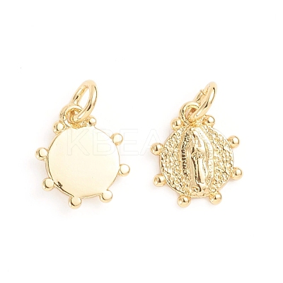 Brass Pendants ZIRC-E164-33G-1