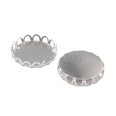 Non-Tarnish 316 Surgical Stainless Steel Cabochon Tray Settings STAS-I187-01I-P-1