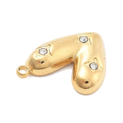 304 Stainless Steel Rhinestone Pendants STAS-R155-035G-G-1
