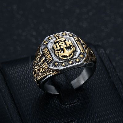 304 Stainless Steel Finger Rings for Men WG95800-09-1