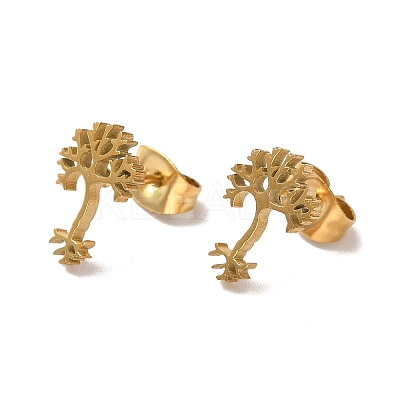 304 Stainless Steel Stud Earrings for Women EJEW-D053-01G-03-1