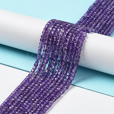 Natural Amethyst Beads Strands X-G-J400-A03-01-1