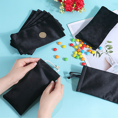 8Pcs Rectangle Velvet with Steel Glasses Case ABAG-BBC0001-15C-1