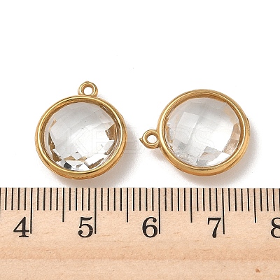 304 Stainless Steel Rhinestone Pendants STAS-P453-09G-01-1