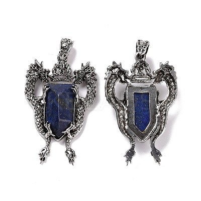 Natural Lapis Lazuli Faceted Big Pendants G-L524-04AS-03-1