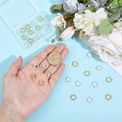 30Pcs Long-Lasting Plated Alloy Bead Frame FIND-HY0004-91-1