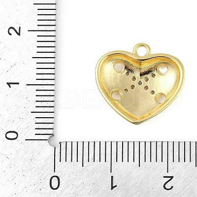Cross Theme Real 18K Gold Plated Brass Micro Pave Clear Cubic Zirconia Pendants KK-L219-06G-02-1