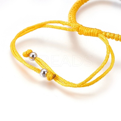 Nylon Cord Braided Bead Bracelets Making BJEW-F360-FP22-1