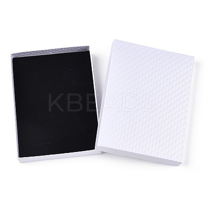Rhombus Textured Cardboard Jewelry Boxes CBOX-T006-01F-1