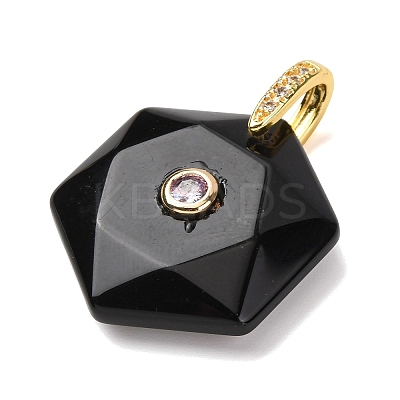 Natural Mixed Gemstone Faceted Pendants G-B188-03G-1