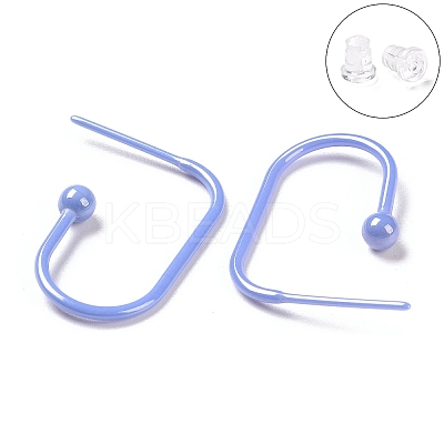 Hypoallergenic Bioceramics Zirconia Ceramic Oval Stud Earrings EJEW-Z023-04A-1