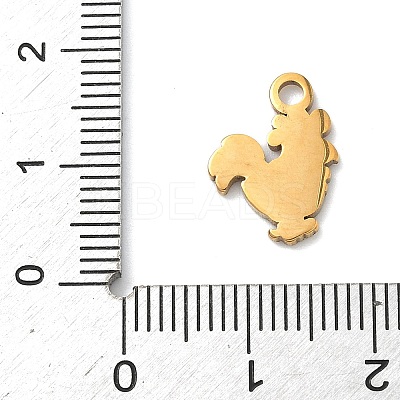 304 Stainless Steel Enamel Pendants STAS-G374-01G-10-1