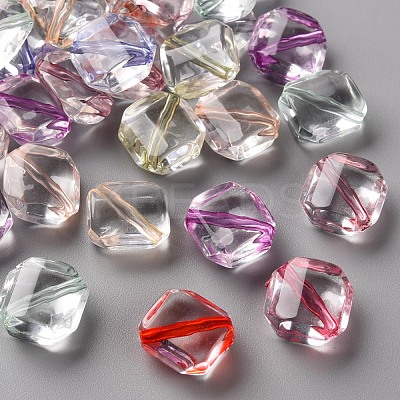 Transparent Acrylic Beads X-TACR-S154-08A-1