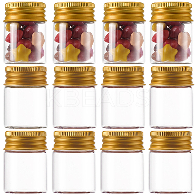 20Pcs Clear Glass Bottles Bead Containers CON-SC0001-11G-01-1