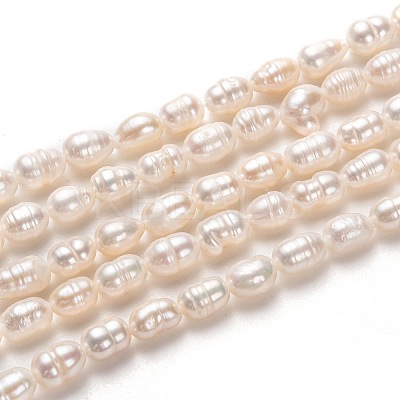 Natural Cultured Freshwater Pearl Beads Strands X-PEAR-J005-60-1