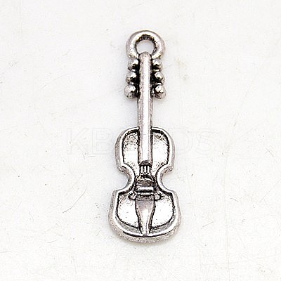 Tibetan Style Alloy Violin Pendants LS-TIBEP-EA11011Y-FF-1