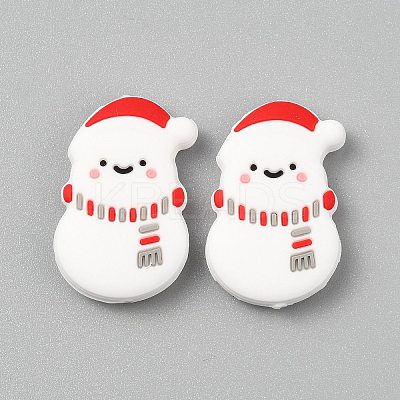 Food Grade Eco-Friendly Silicone Focal Beads SIL-WH0019-28A-1