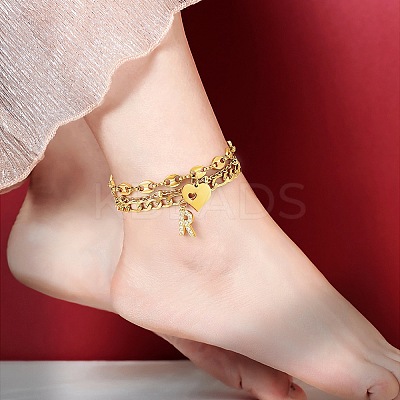 Anklets Sets AJEW-AN00383-26-1