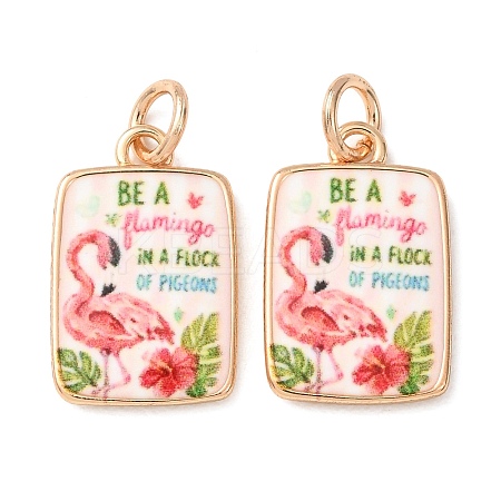 Printed Brass Pendants KK-CBA3895-01C-G-1