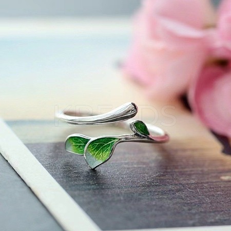 Alloy Enamel Open Cuff Rings for Women FS-WG3FF40-02-1