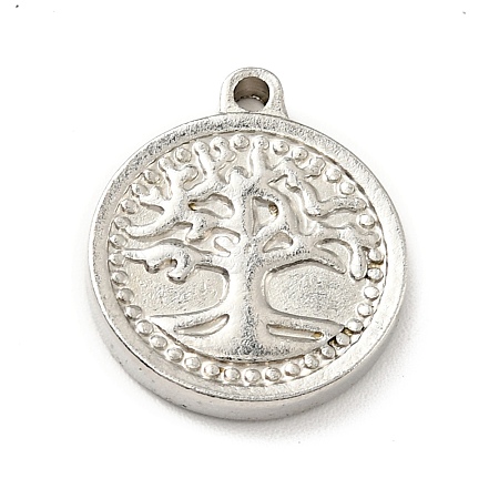 Non-Tarnish 201 Stainless Steel Machine Polishing Pendants STAS-G261-24P-1
