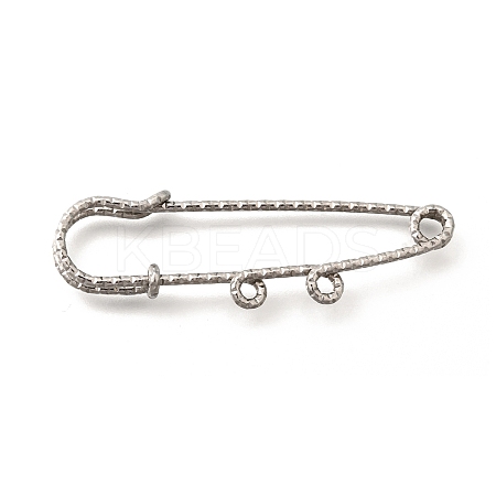 304 Stainless Steel Safety Pins Brooch Findings STAS-K252-11A-P-1