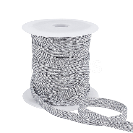 Flat Polyester Metallic Elastic Cord OCOR-BC0009-40B-02-1
