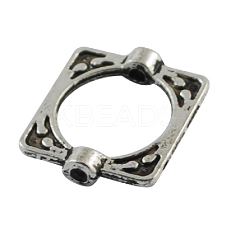 Tibetan Style Alloy Bead Frames X-TIBEB-6761-AS-LF-1