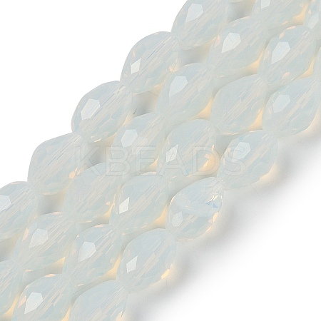 Electroplate Imitation Jade Glass Beads Strands EGLA-N013-J10mm-D02-1