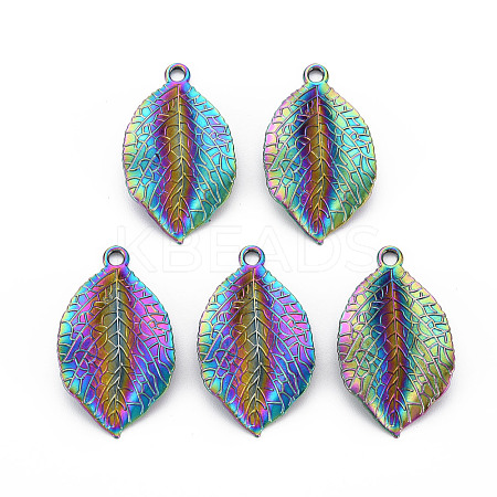 Rainbow Color Alloy Pendants PALLOY-S180-293-NR-1