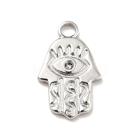 Tarnish Resistant 304 Stainless Steel Pendants Rhinestone Settings LS-STAS-E176-14P-1
