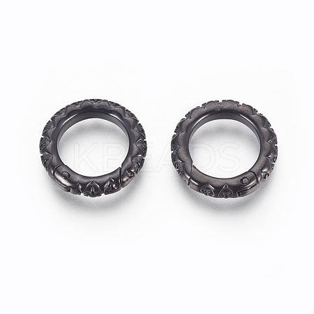 304 Stainless Steel Spring Gate Rings STAS-P217-13B-02-1