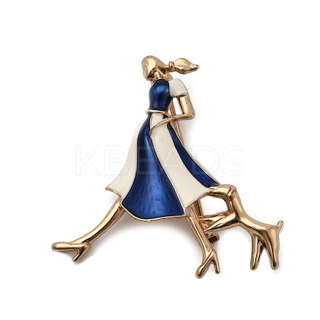 Alloy Enamel Pins for Clothes for Women JEWB-F042-12A-G-1
