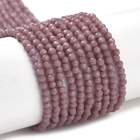 Glass Imitation Jade Beads Strands GLAA-H021-02-05-1