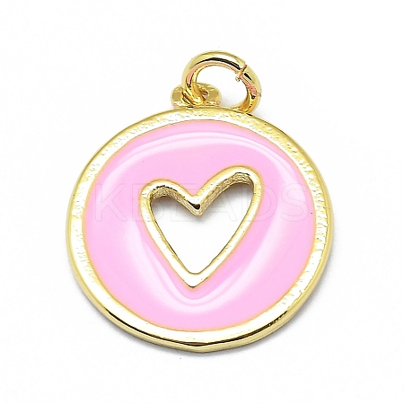 Brass Enamel Pendants KK-M207-D02-06-1