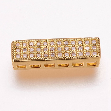 Brass Micro Pave Cubic Zirconia Pendants ZIRC-E119-91G-1