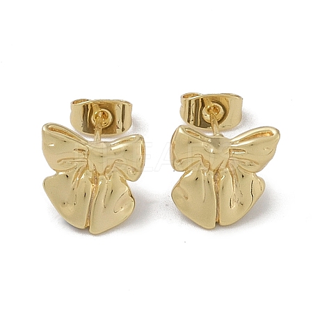 Brass Stud Earring Findings KK-G497-30G-1
