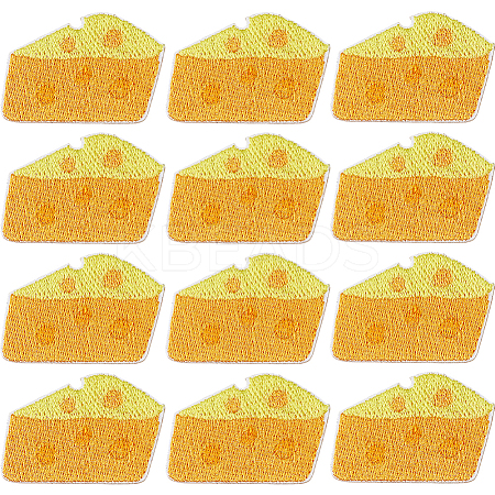 12Pcs Polyester Cloth Patches AJEW-DC0003-86-1
