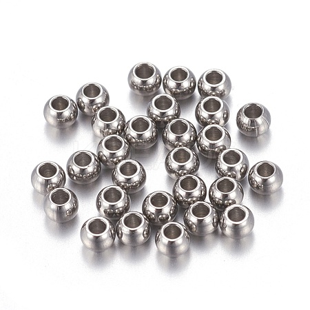 Tarnish Resistant 202 Stainless Steel Beads STAS-F170-07P-A-1