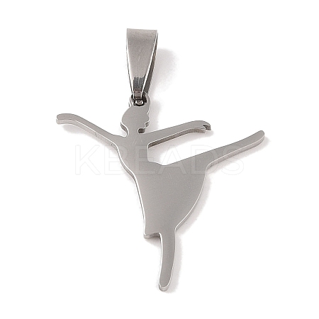 Non-Tarnish 201 Stainless Steel Pendants STAS-A094-05E-P-1
