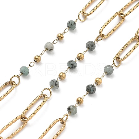 304 Stainless Steel Paperclip Chains CHS-P021-02G-01-1