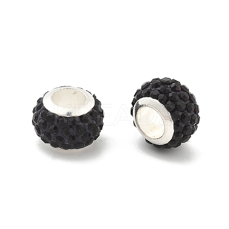 Rondelle Polymer Clay European Beads FIND-U001-01R-1