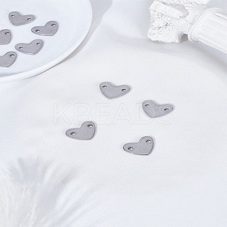 9Pcs Heart Stainless Steel Links/Connectors STAS-LP0002-32-1